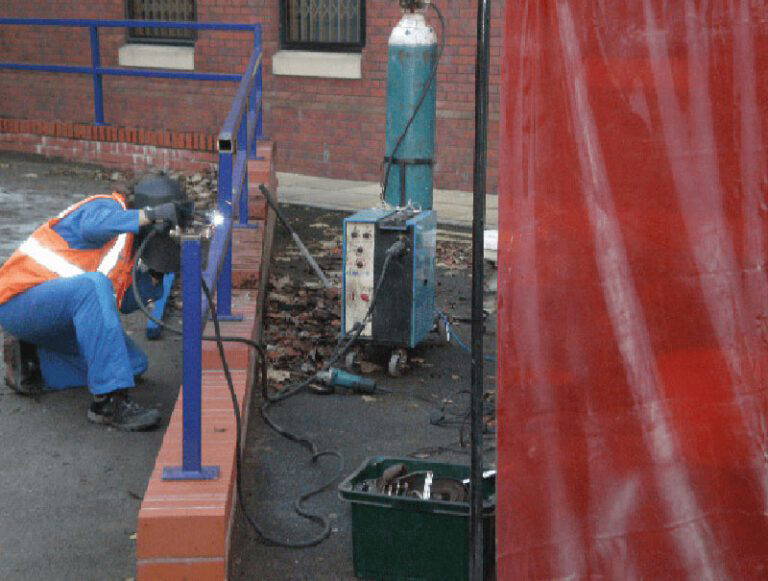 Specialist On-Site Welding for Car Park Pedestrian Barrier Repair